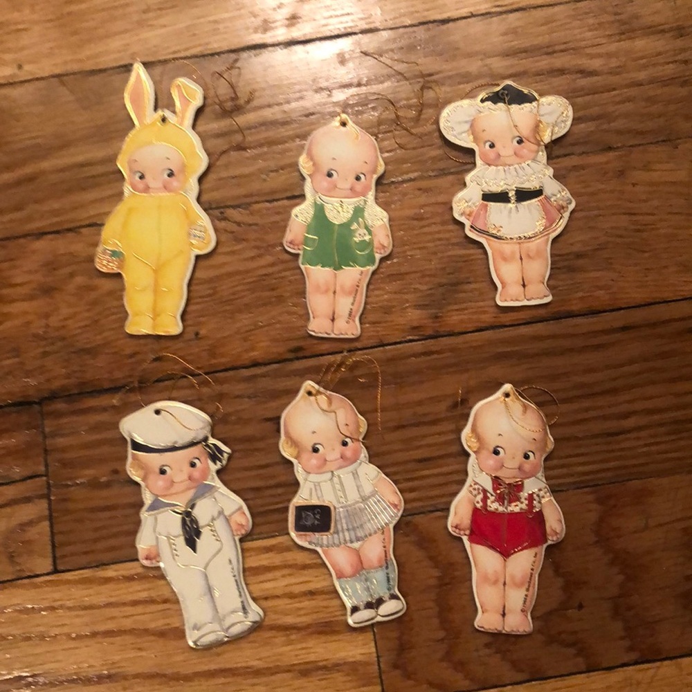 Kewpie Doll Ornaments (set of 6)